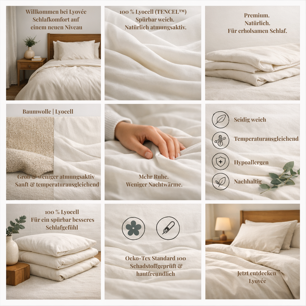 Premium Lyocell Bettwäsche 100% TENCEL